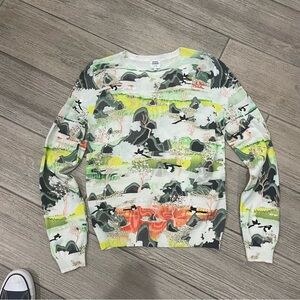 Opening ceremony all over print sweater